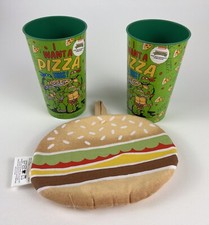 Tazas de pizza Tortuga Ninja Tortugas Ninja Adolescentes Mutantes 2 piezas con soporte para hamburguesa