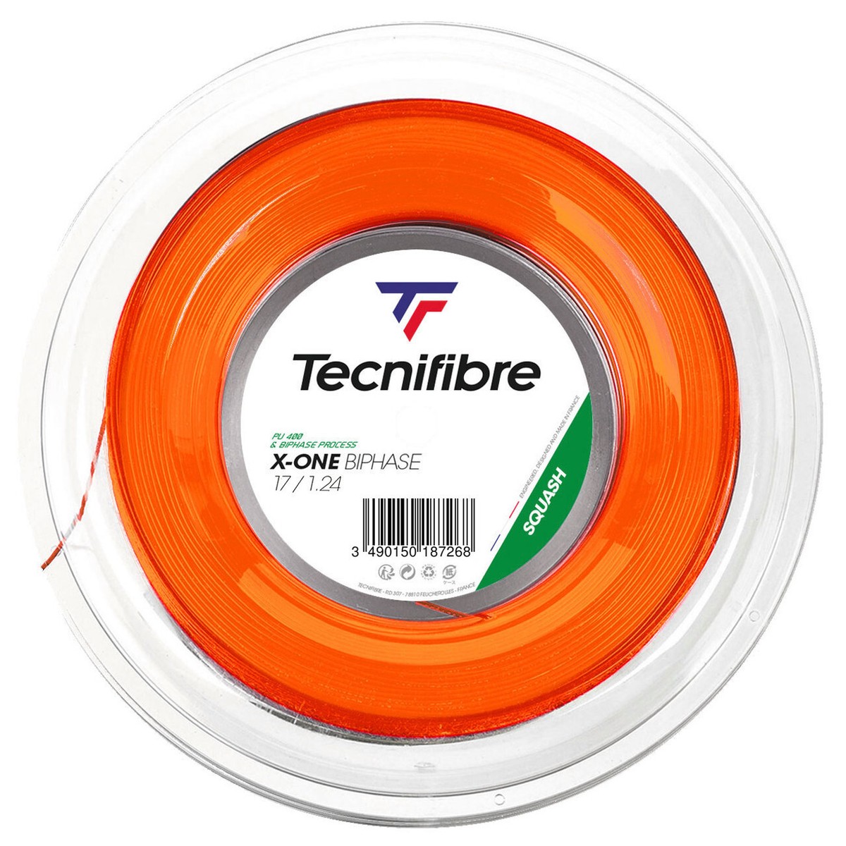Tecnifibre X-ONE BIPHASE Squash Racket String - 1.24mm - 200m Reel 