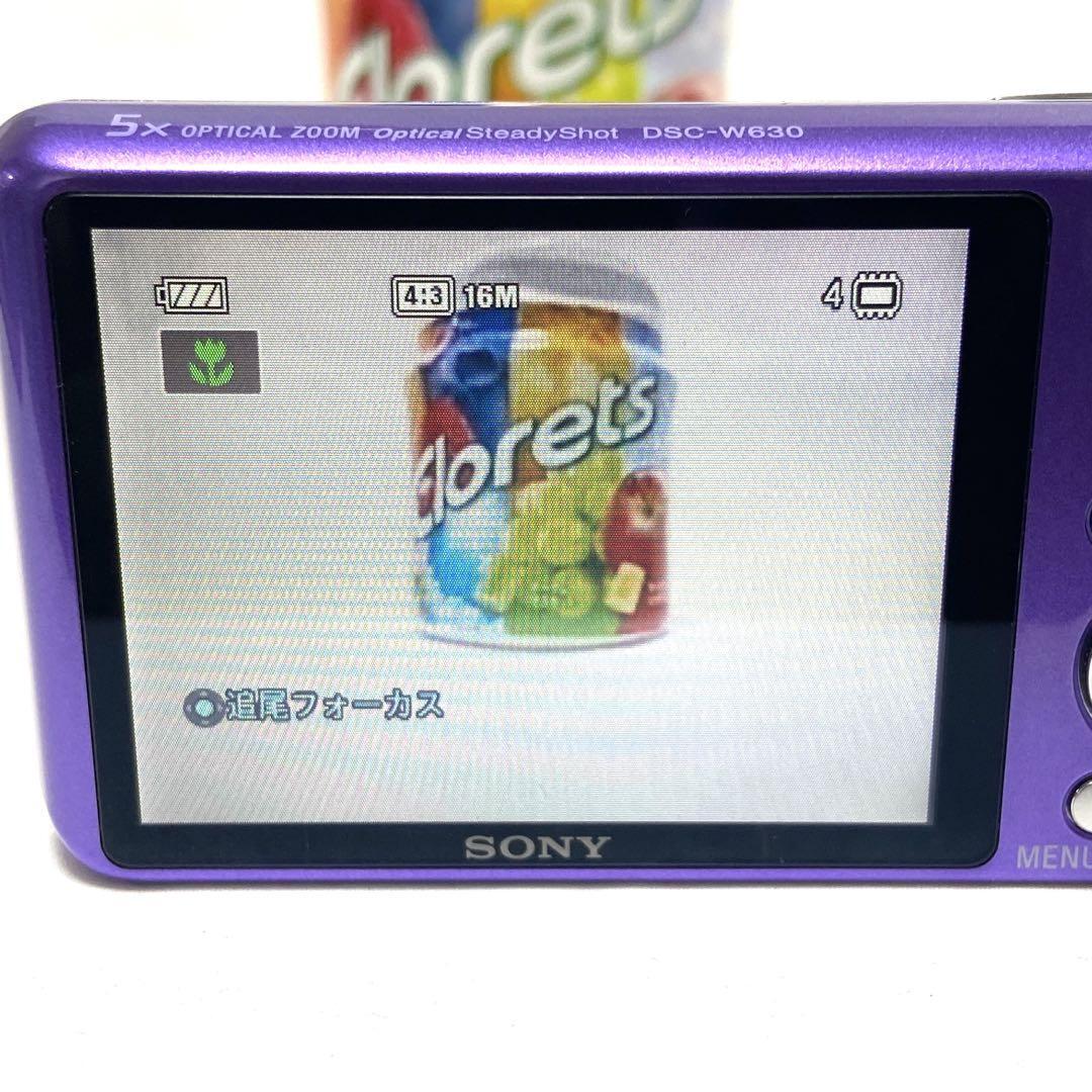 SONY CyberShot DSC-W630 (良品） Sony Cyber-shot DSC-W630 16.1MP Digital Camera - Violet for