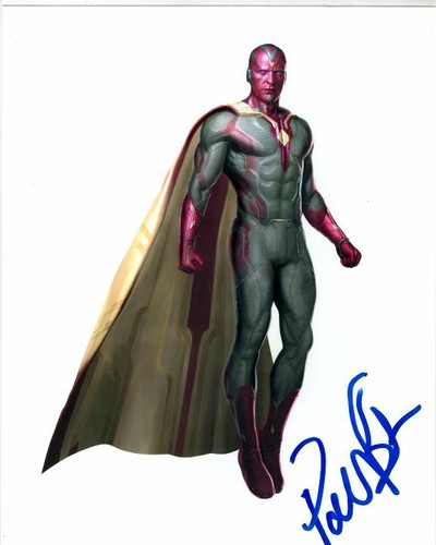 Paul Bettany Signed Autographed 8x10 Avengers Jarvis Vision Photograph Ebay