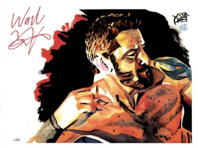 Wade Barrett  -  Rob Schamberger 11 x 14 Poster - JSA AUTOGRAPHED - Hand Signed