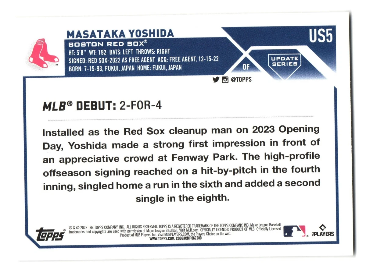 世界25枚限定 吉田正尚 MASATAKA YOSHIDA 2023 Immaculate Blue