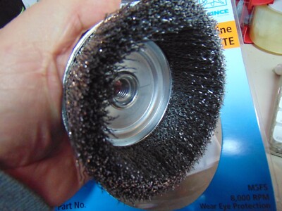 Pferd 5'' Crimped Wire Cup Brush - .020 Cs Wire, 5/8-11 Thread 764176
