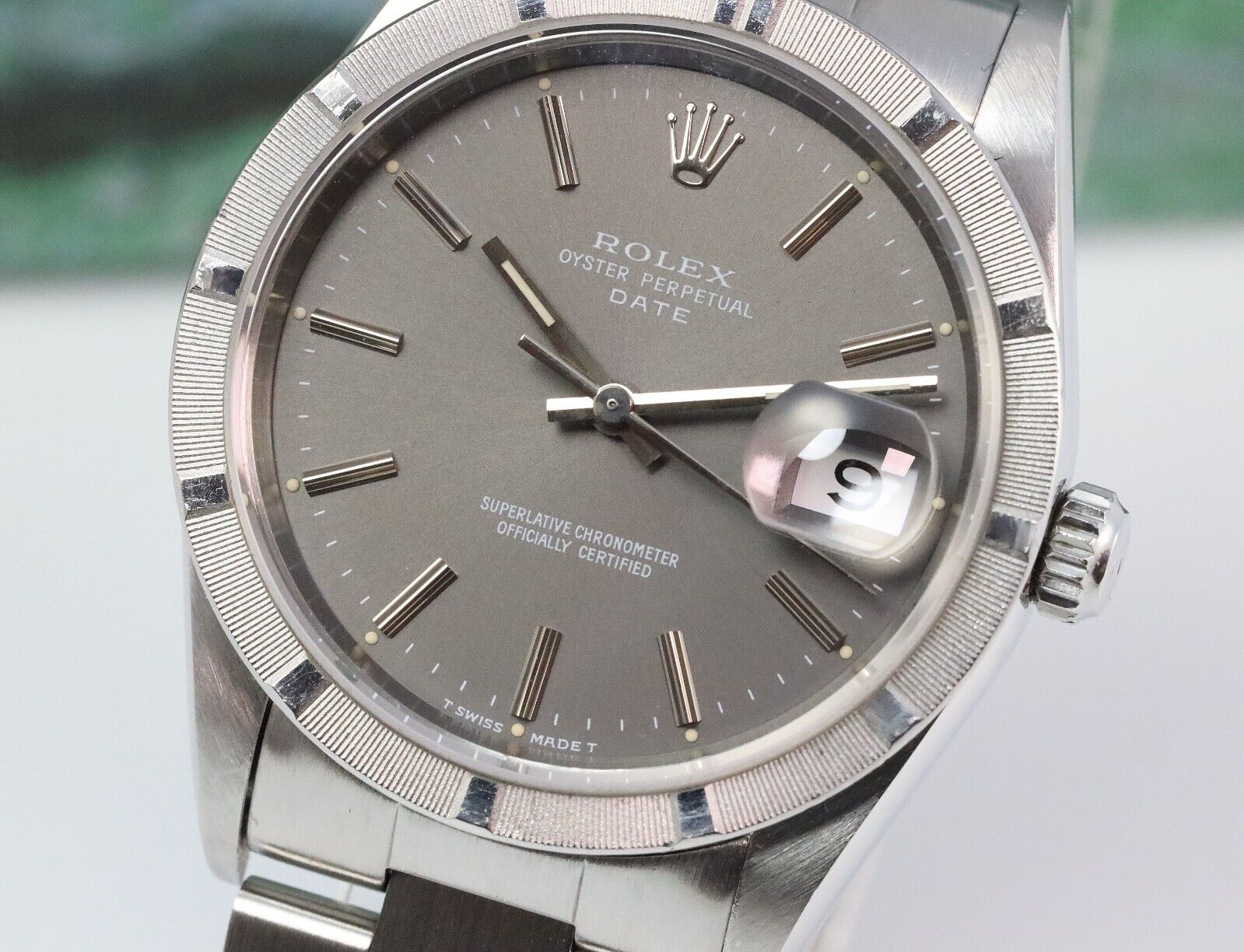 Bild 9 - Rolex Oyster Perpetual Date 34mm Automatik 15200 Grey Dial Dif20387 AVS18036 X