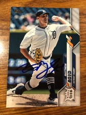 2020 Topps Detroit Tigers Matthew Boyd Autographed Baseball Card #165