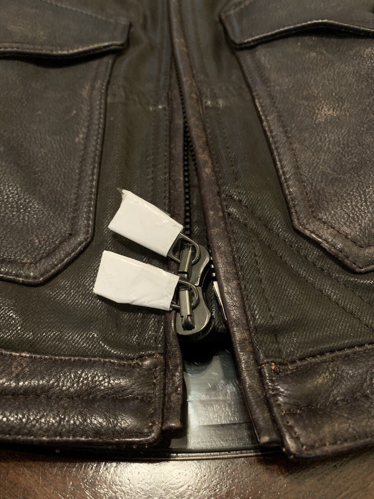 Ralph Lauren Black Label Sz Small Shearling Aviator Leather Jacket Made ...