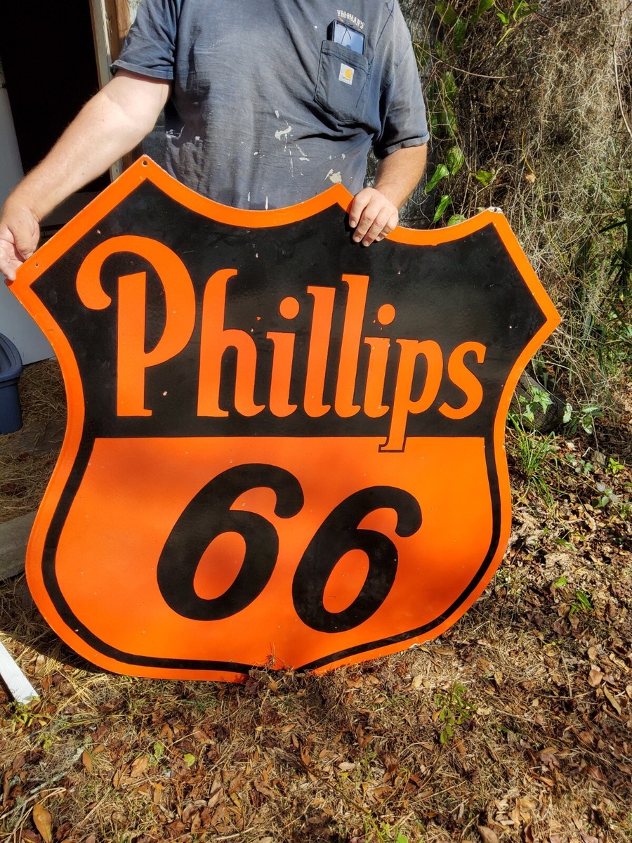 80年代　Phillips66 USA ガソリン　ライトアップ　看板　ガレージ 80年代 Phillips66 USA ガソリン ライトアップ 看板 ガレージ