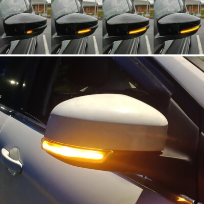 Dtouch Dynamic Dark Lens LED Side Mirror Turn Signal – Fits Ford Focus, Escape, C-Max