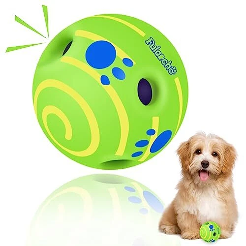 Wobble Giggle Dog Treat Ball,Interactive Dog Toys Ball,Dog