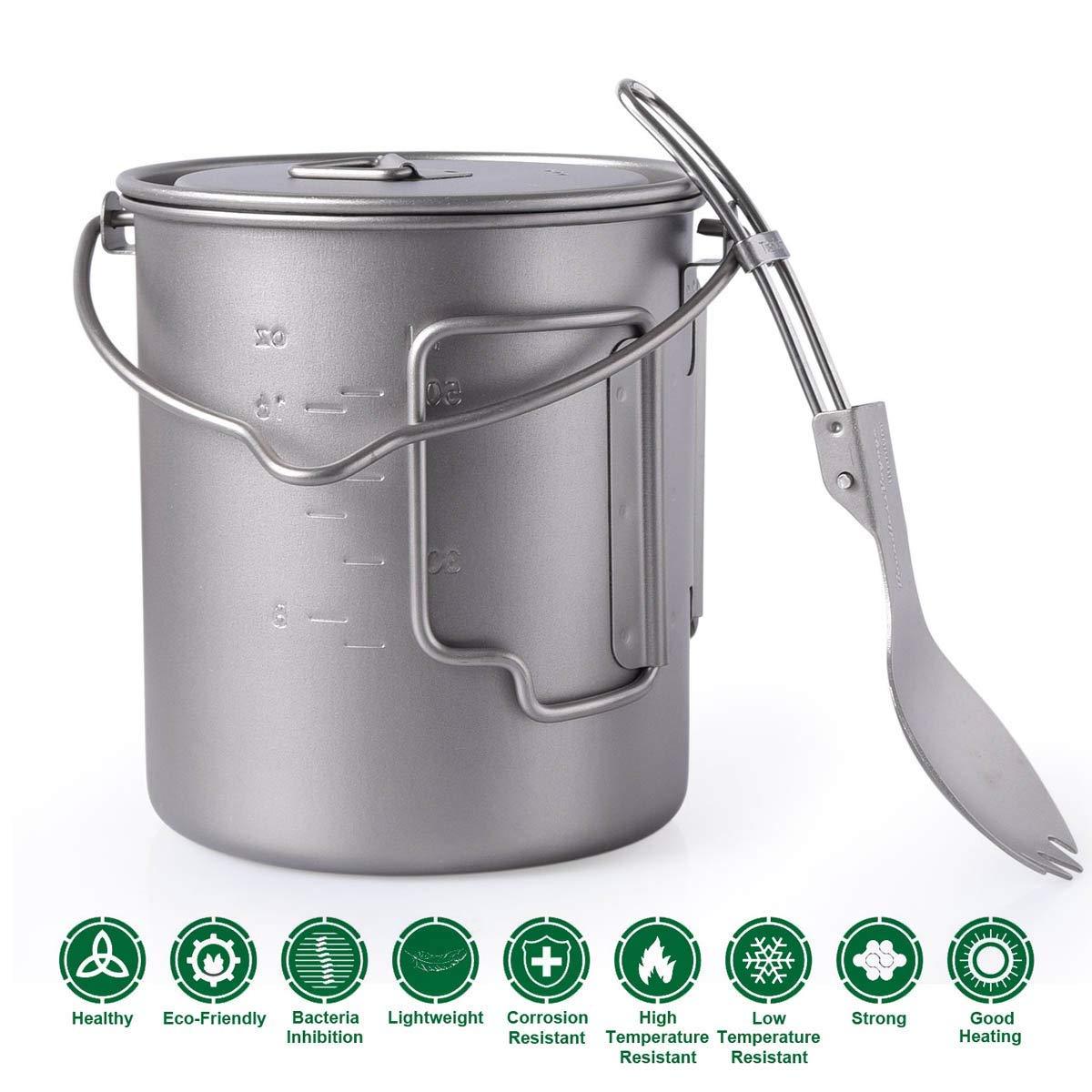 Boundless Voyage titanium 750ml pot & spoke 2sets compact storage