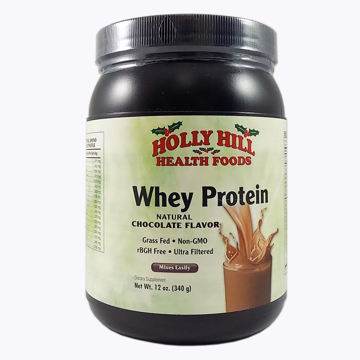how much glutathione is in wild whey Holly Hill Health Foods, Protein, Non GMO, Chocolate, 12 Ounces Foxtale 10% Vitamin C-Glutathione free and SQF certified مكمل غذائي للرجال mg:50