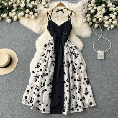 Women Lace Embroidery Dress Elegant Vintage Gothic Party Long Dress  Romantic | eBay