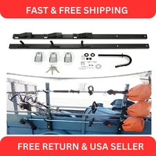 3 Place Weeder Edge Trimmer Rack For OPEN Landscape Trailer Lockable