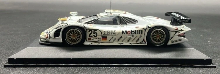 Minichamps 1/43 Porsche 911 GT1 #25 24hs Le Mans 1998 2nd Place 430986925 - Image 2 of 4