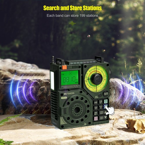 Radioaficionado portátil Retekess V115 AM/FM/SW TR112 alarma SOS multibanda - Imagen 16 de 25