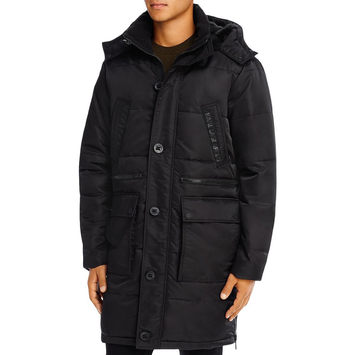 Karl Lagerfeld Paris Mens Faux Fur 