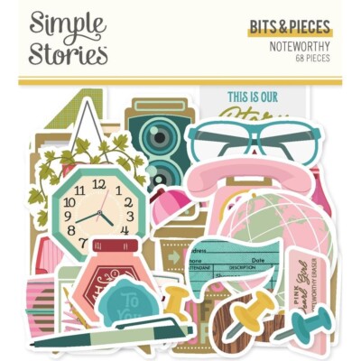 Crafts SS DieCuts Bits Pieces Noteworthy Vintage Radio Typewriter Phone Office