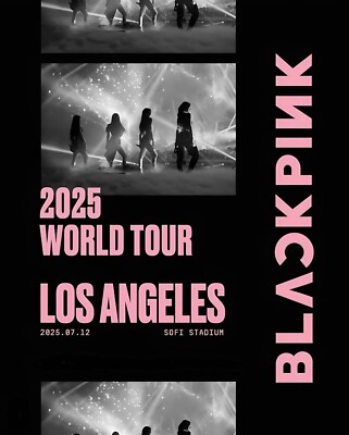 Black Pink Los Angeles 2025 A3 A4 Print Poster Unframed