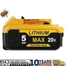 NEW DCB206 replacement For Dewalt 20V 5AH Lithium Ion Battery DCB205-2 DCB208-2