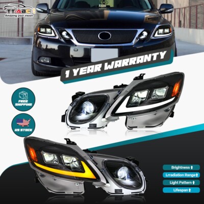 COOLADN Full LED Headlight Assembly For Lexus GS300 GS350 GS450h