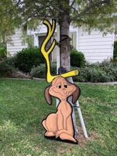 HOW THE GRINCH STOLE CHRISTMAS  MAX  DR. SEUSS  CHRISTMAS LAWN ART YARD DECOR