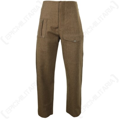 パンツ 90s POLO RL 40s BRITISH ARMY TROUSERS WW2 British Army 40 Pattern Uniform 90% Wool Trousers- Authentic