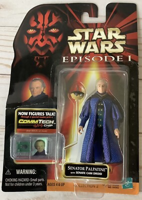 Star Wars Episode 1 Senator Palpatine W/ Senate Cam Droid Action Figure Sealed