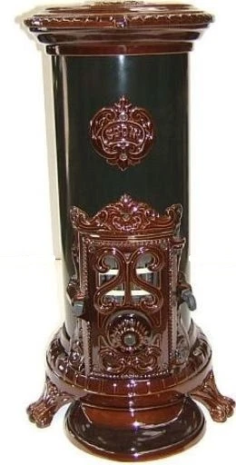 NEW 5 kw Petit Godin 3720 Brown French Made Cast Iron Wood Coal Multifuel  Stove | eBay