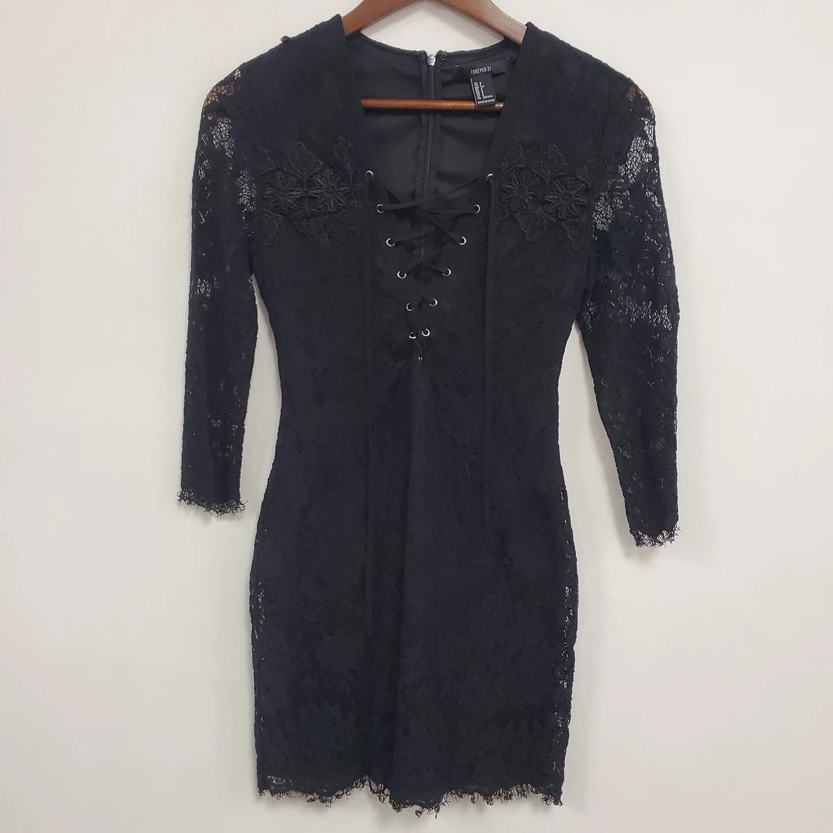 FOREVER 21 Lace Black Dresses for Women for sale | eBay