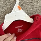 Nautica 2T Red White Striped Long Sleeve Cotton T-Shirt Button Accent — photo 2