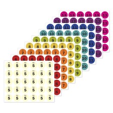 OfficeSmartLabels Shoe Size Stickers 5 to 13, Including Half-Sizes for Reta...