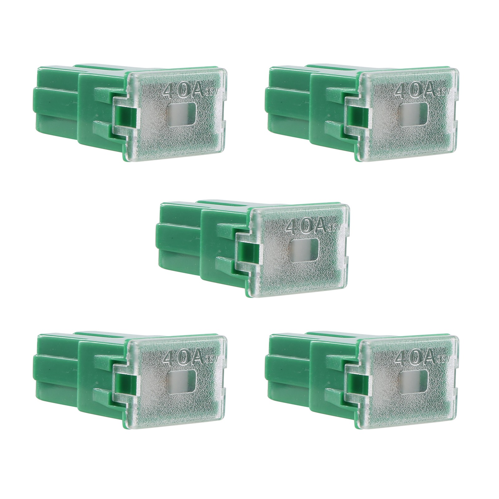 5 x Green 40A Female Plug in  Cartridge PAL Fuse for Car E9T22033