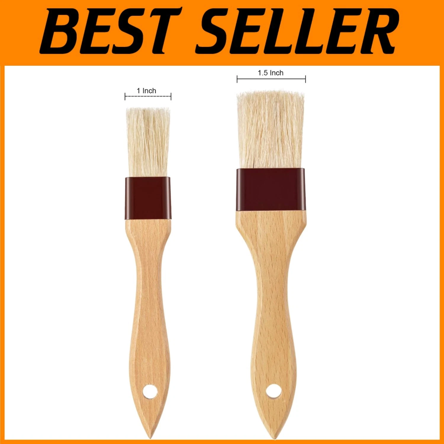 4 Pc Natural Bristle Pastry Brushes Set
Opens in a new window or tab