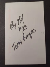 Benji Gil Signed Government Postcard GPC - Rangers, Angels