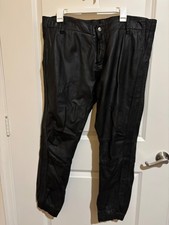 KITH Men's Black Cowhide Leather Pants Size US 36 Made in USA