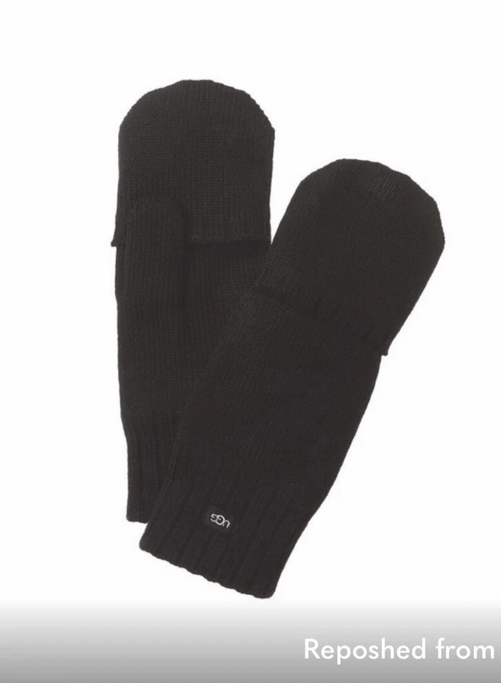 UGG Knit Flip Wool-Blend Mittens. NWOT - Black - Image 2 of 4