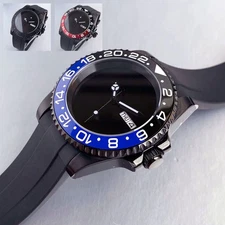 Sterile NH36A Diver Automatic Men Watch 40mm Black PVD 200m Waterproof Sapphire