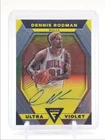 DENNIS RODMAN 2022-23 FLUX ULTRAVIOLET AUTOGRAPH BULLS AUTO Q5194