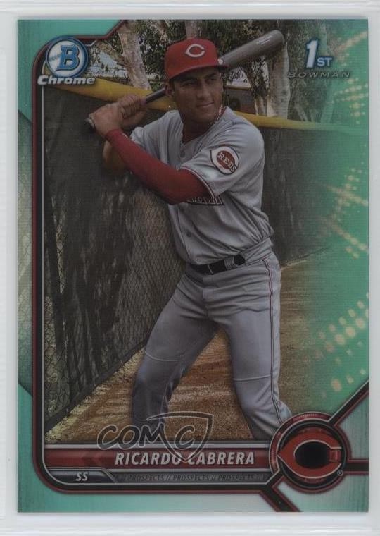 2022 Bowman Chrome Prospects Aqua Refractor /125 Ricardo Cabrera #BCP-158 1g1k