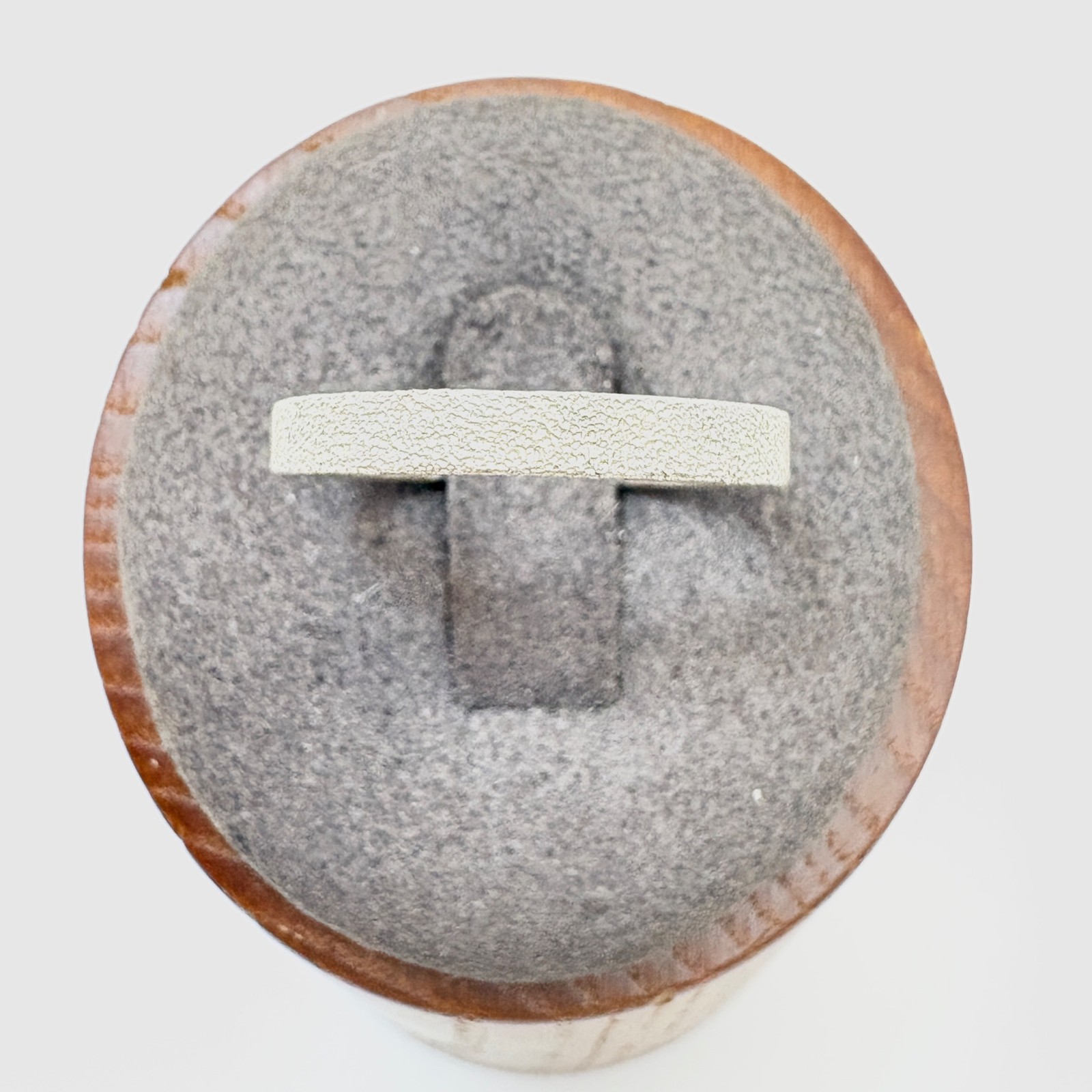 VTG Solid Sterling Silver 925 Rough Textured Wedd… - image 1