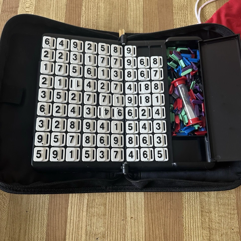 Pressman Sudoku Attache Edition Zipper case road trip game *Read - Image 2 of 4