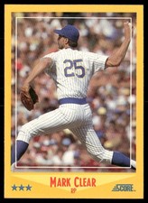 Mark Clear 1988 Score 446 base Baseball NM