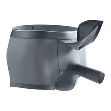 Ice silk Men's Boxer Shorts Detachable Scrotal Support Pouch Trunk Underwear