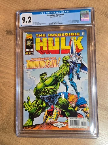 Incredible Hulk #449 CGC 9.2 Marvel Comics 1997 - 1st Appearance of Thunderbolts