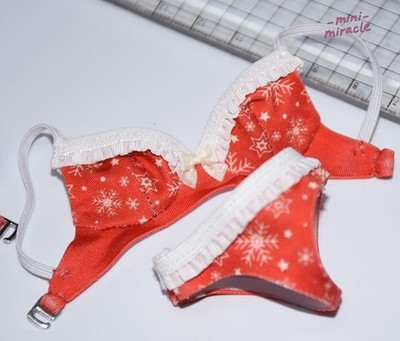 1Set Female Christmas Style Lingerie  Clothes For 12'' Action Figure 1/6 