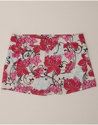 L.L.BEAN Damen Minirock Große W36 Mehrfarbig Blumen AL07