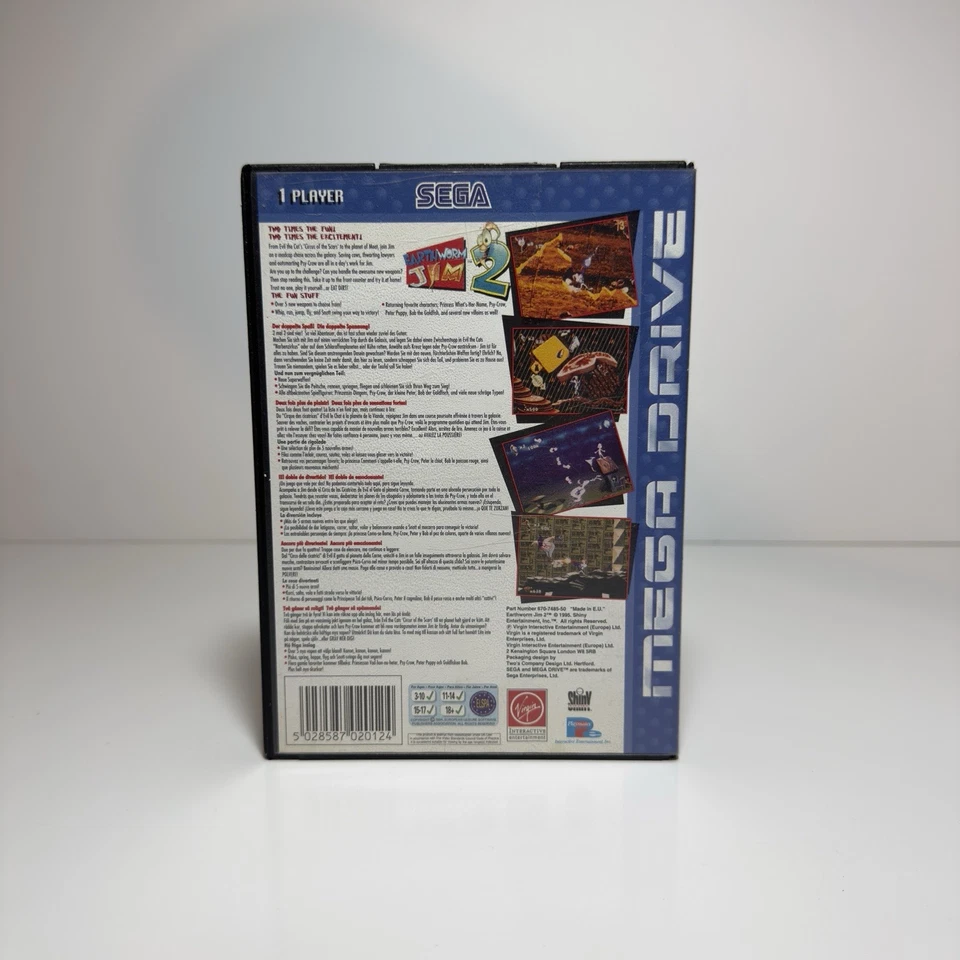 Earthworm Jim 2 Sega Mega Drive Game Complete + Manual Like New MD - Image 3 of 4