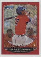 2013 Bowman Draft Picks Chrome Red Wave Refractor 23/25 Jacob Nottingham 07d9
