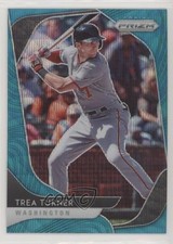 2020 Panini Prizm Tier II Teal Wave Prizm Trea Turner #148 2xd