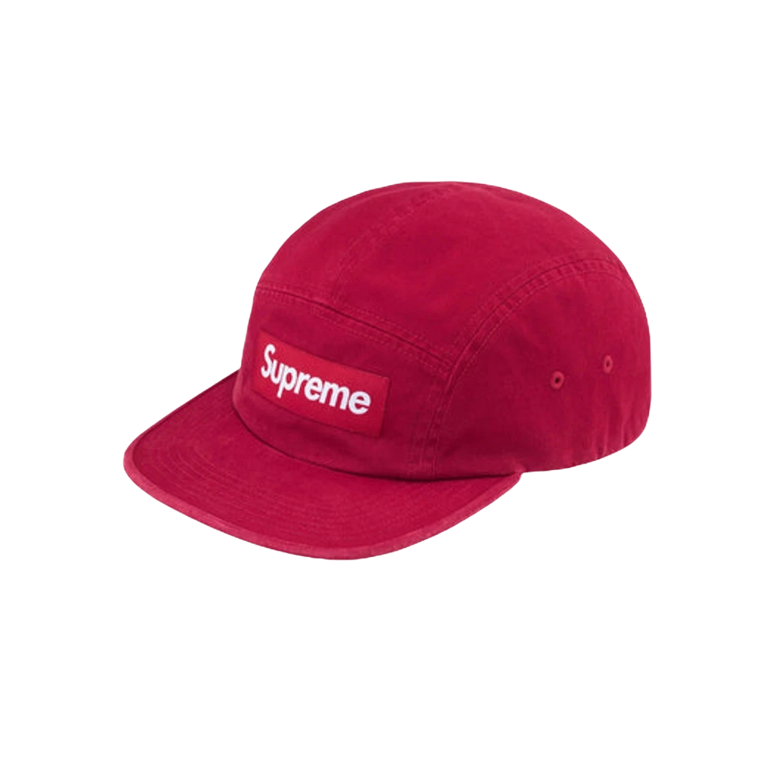 Casquette de camp en sergé chino lavé Supreme rouge   24SS